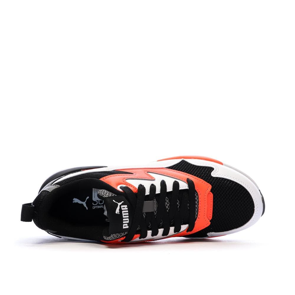 Baskets Noires/Blanches/Oranges Garçon Puma X-ray 3