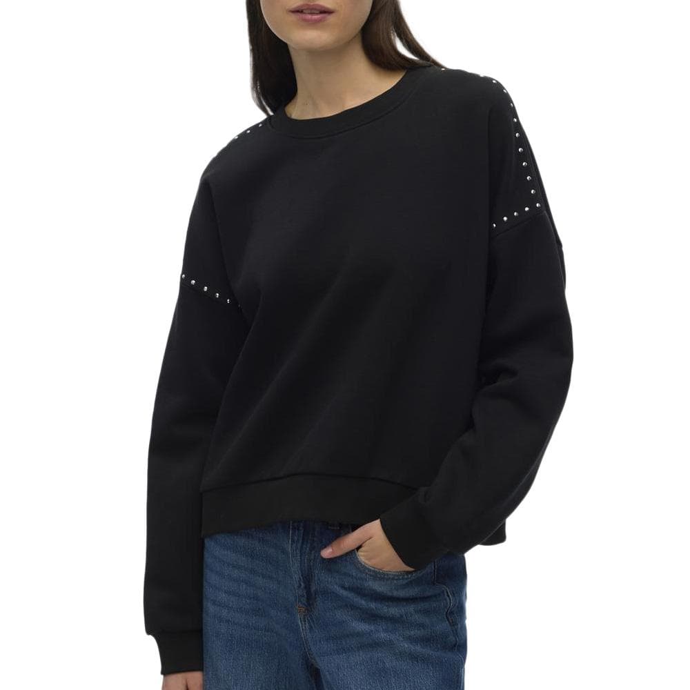 Pull Noir/Argent Femme Vero Moda Lotte 1