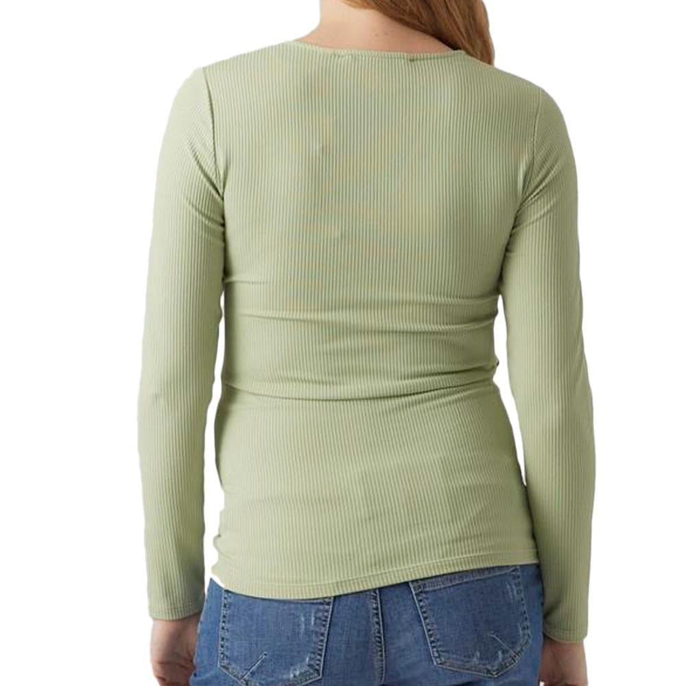 T-Shirt de Grossesse Vert Femme Vero Moda Marternity Fake 2
