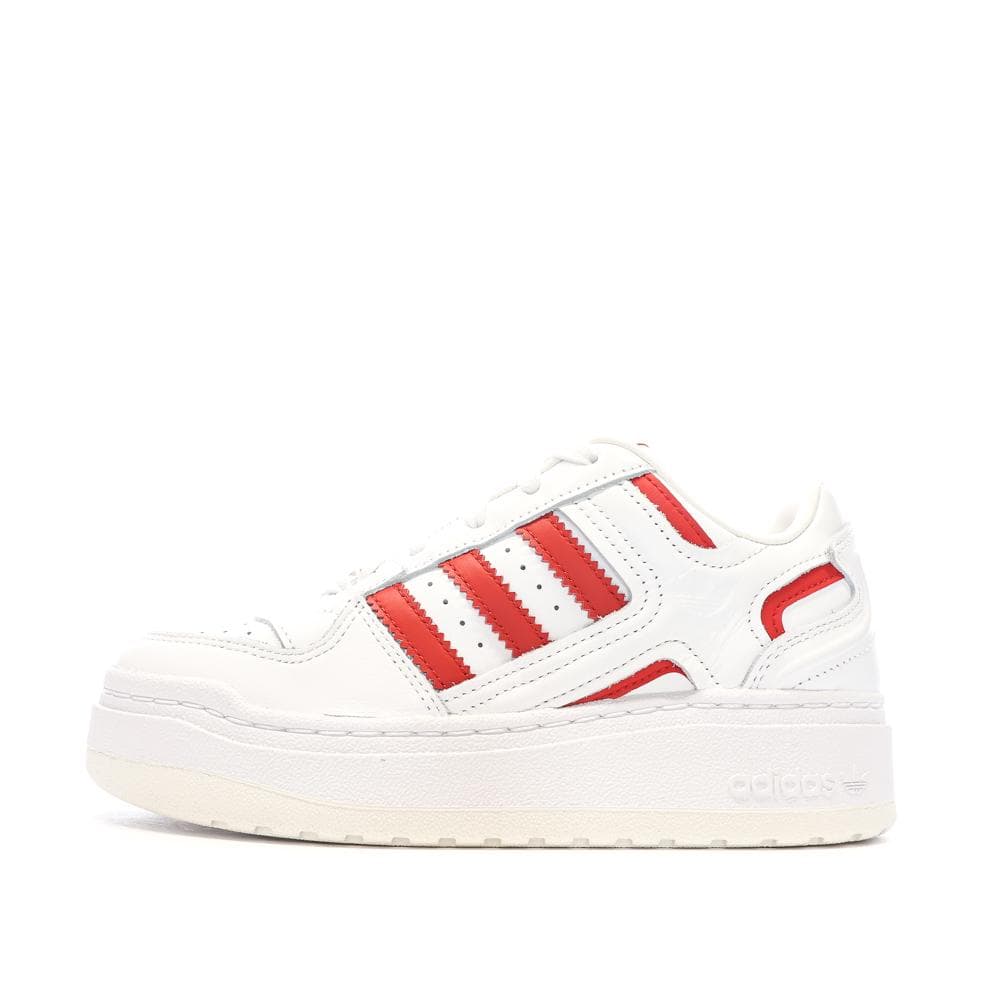 Baskets Blanches/Rouges Femme Adidas Forum Xlg 1