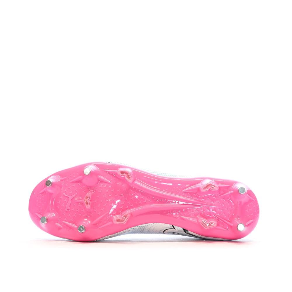 Chaussures de football Blanche/Noire/Rose Homme Puma Future 7 Play 5