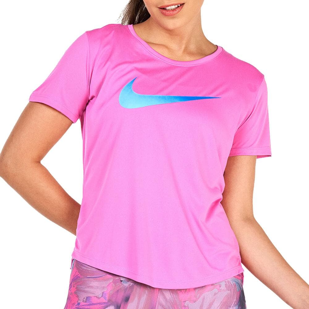 T-shirt Rose Femme Nike One Df Swsh 1