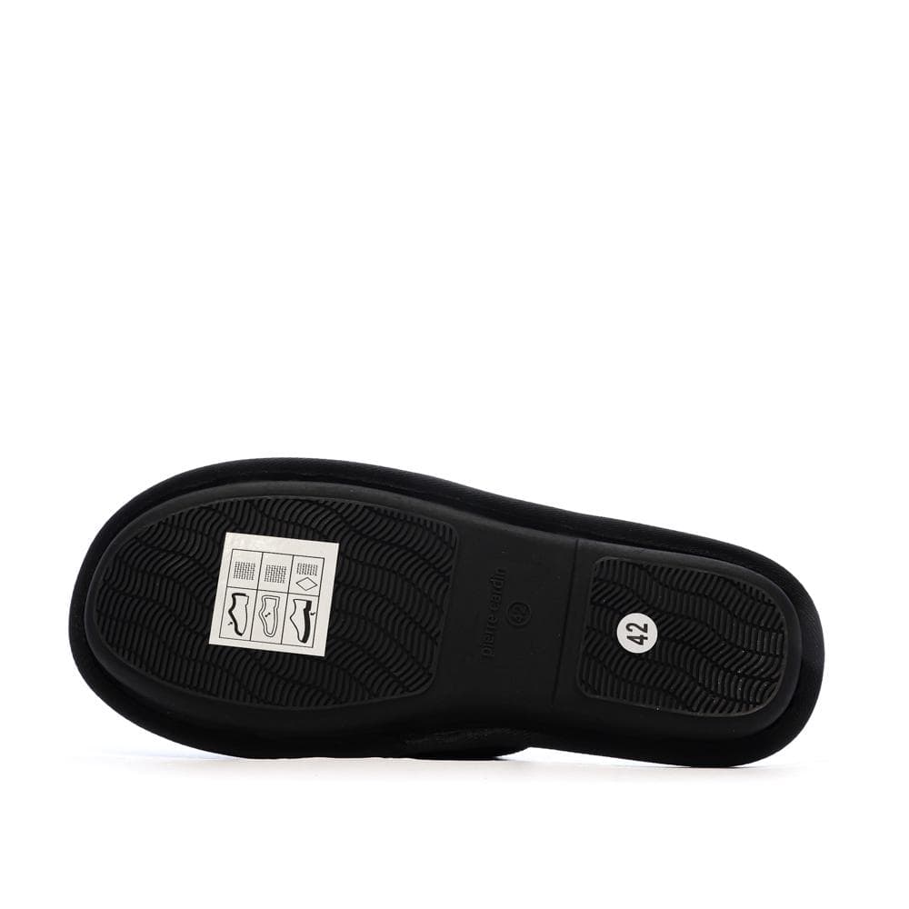 Chaussons Noir Homme Pierre Cardin Bouclettes 3