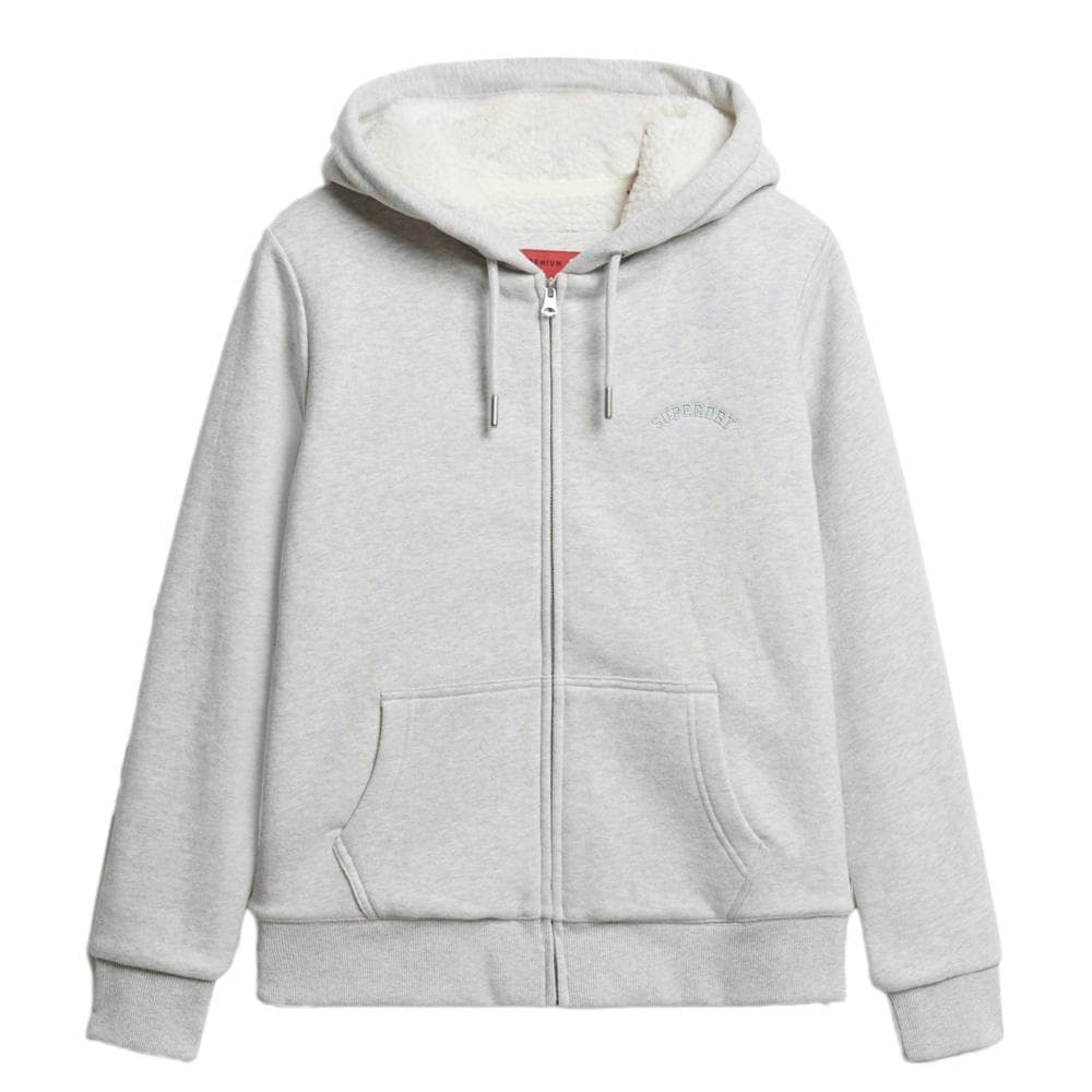 Sweat Zippé Gris Femme Superdry Borg 2