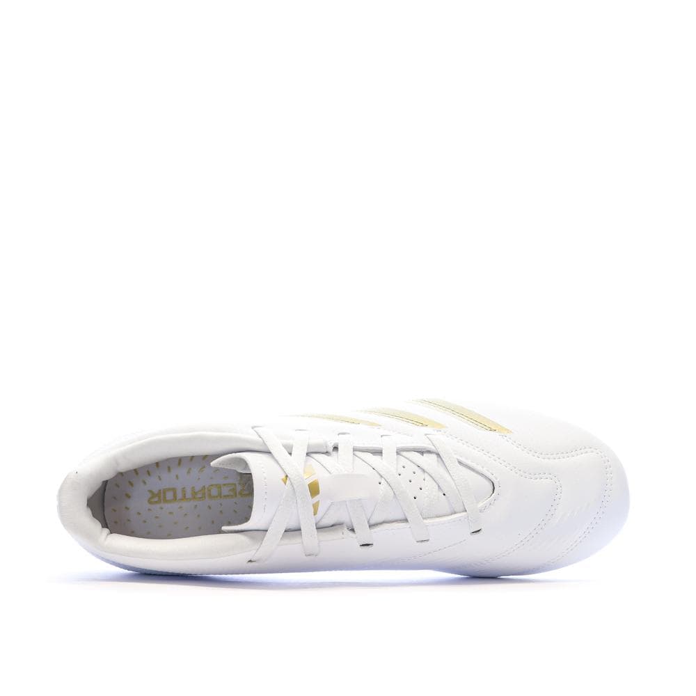 Chaussures de Foot Blanc/Doré Homme Adidas Predator Club FxG 4