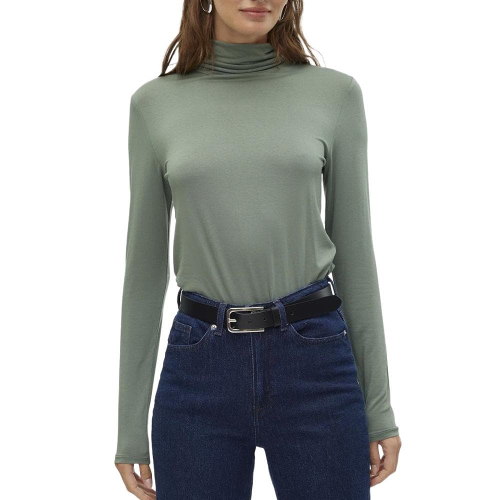 T-Shirt Col Roulé Vert Femme Vero Moda Alberte 1