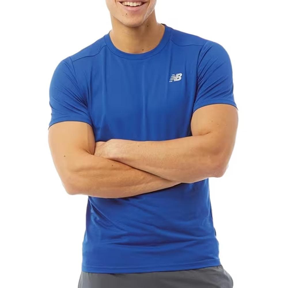 T-Shirt Bleu Homme New Balance MT51801 1