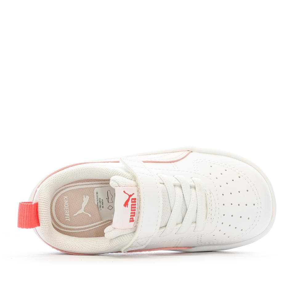 Baskets Blanche/Rose Fille Puma Rickie 4