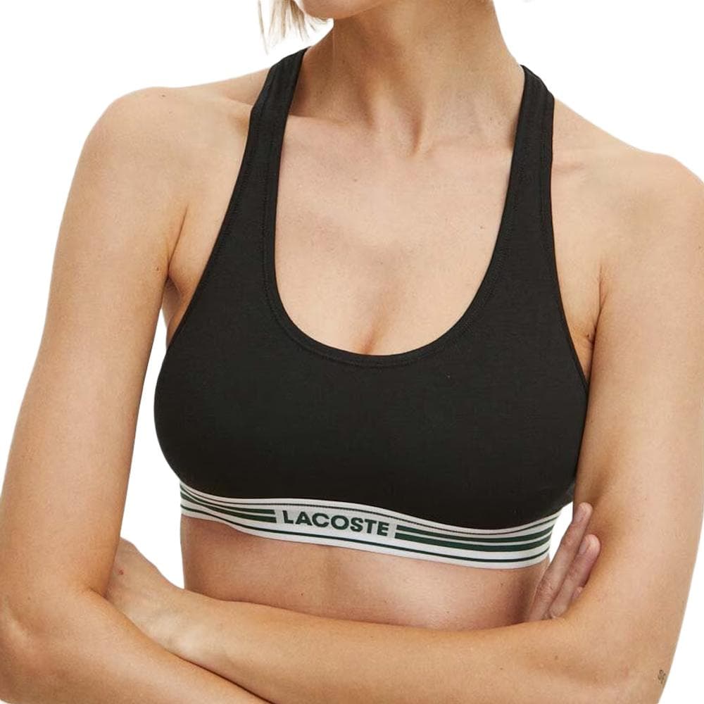 Brassière Noire Femme Lacoste World 1