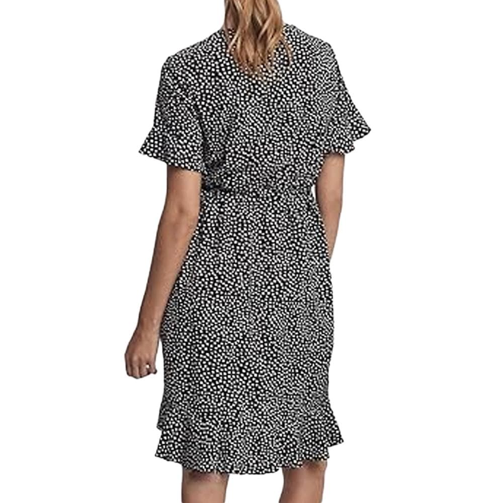 Robe Noire/Blanche Femme Vero Moda Henna 2