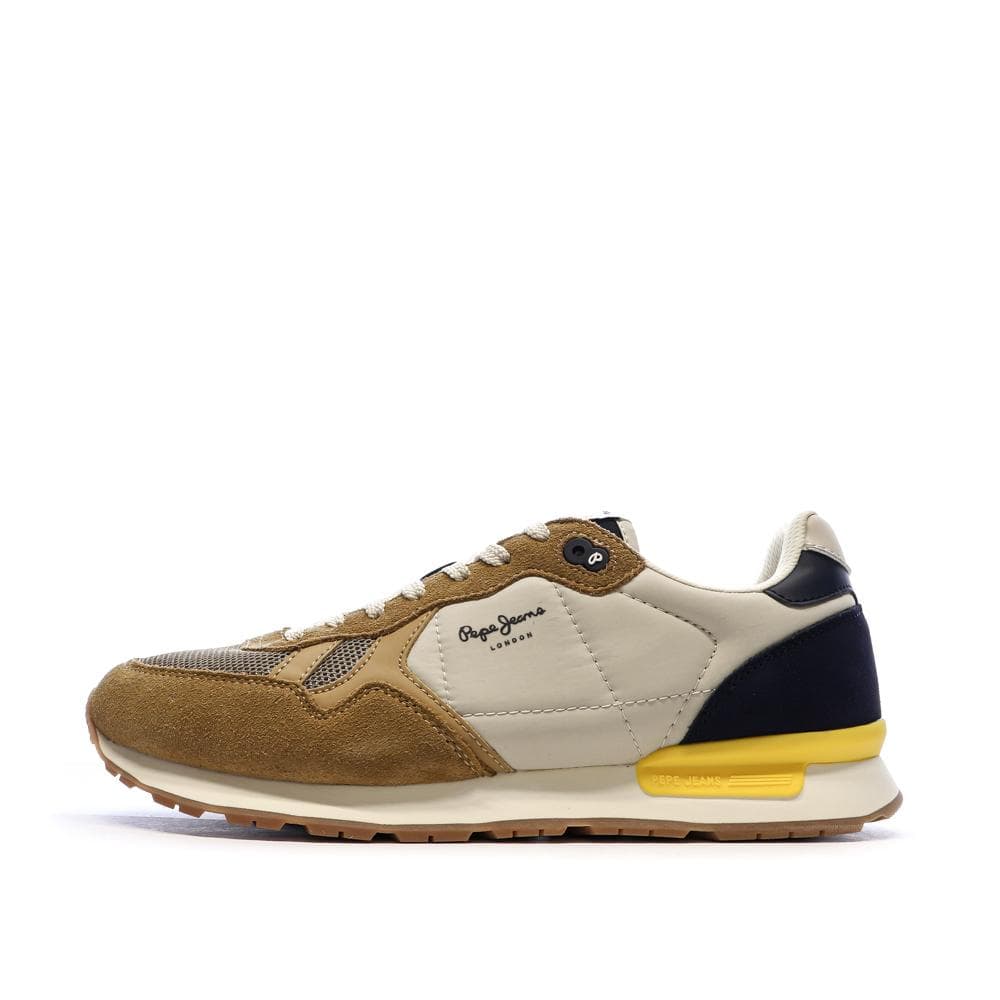 Baskets Noir/Camel Homme Pepe jeans Brit Prints 1