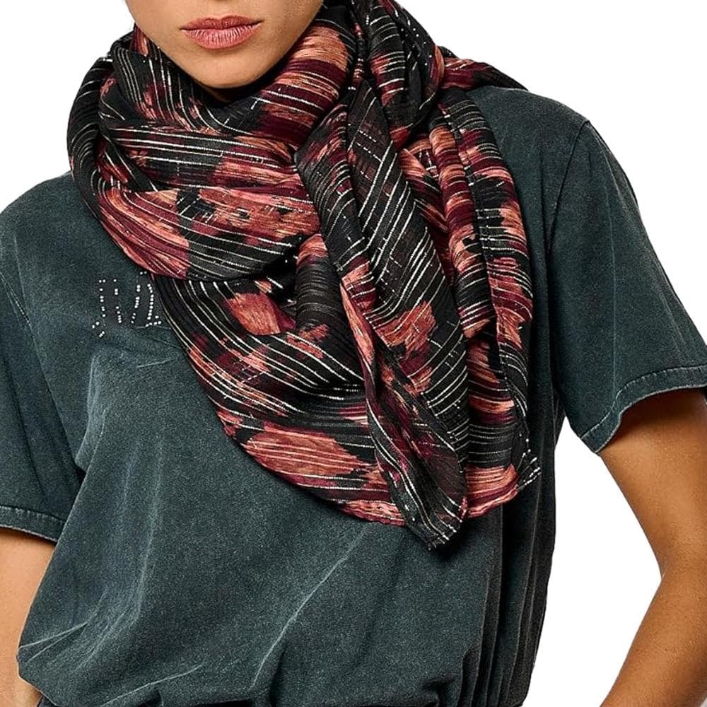 Foulard Noir/Rouge Femme Kaporal SELEF 1