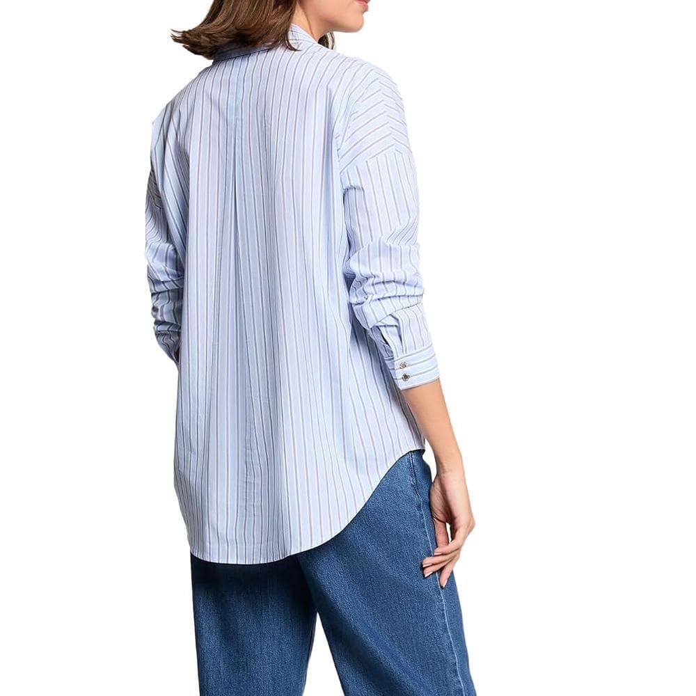 Chemise Oversize Bleu Femme Morgan Popeline 3
