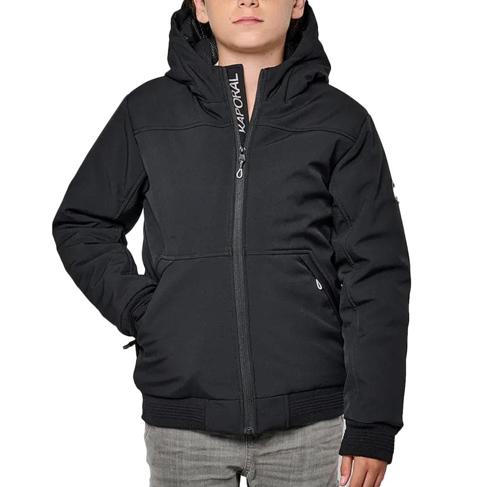 Blouson Noir Garçon Kaporal MOYERH24 1