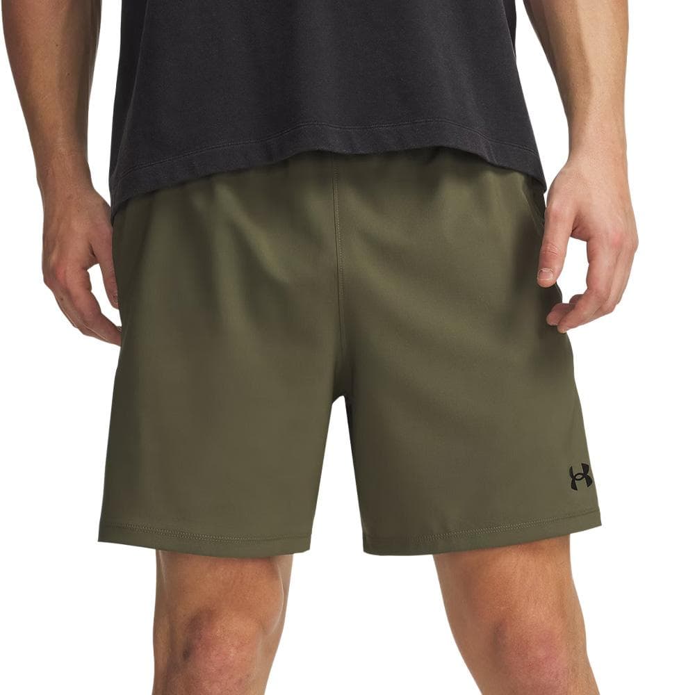 Short de Running Kaki/Noir Homme Under Armour Vanish Woven 1373718 1