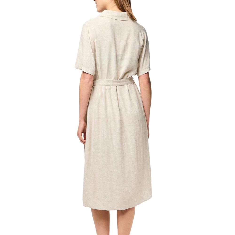 Robe Beige Femme Pieces Pia 2