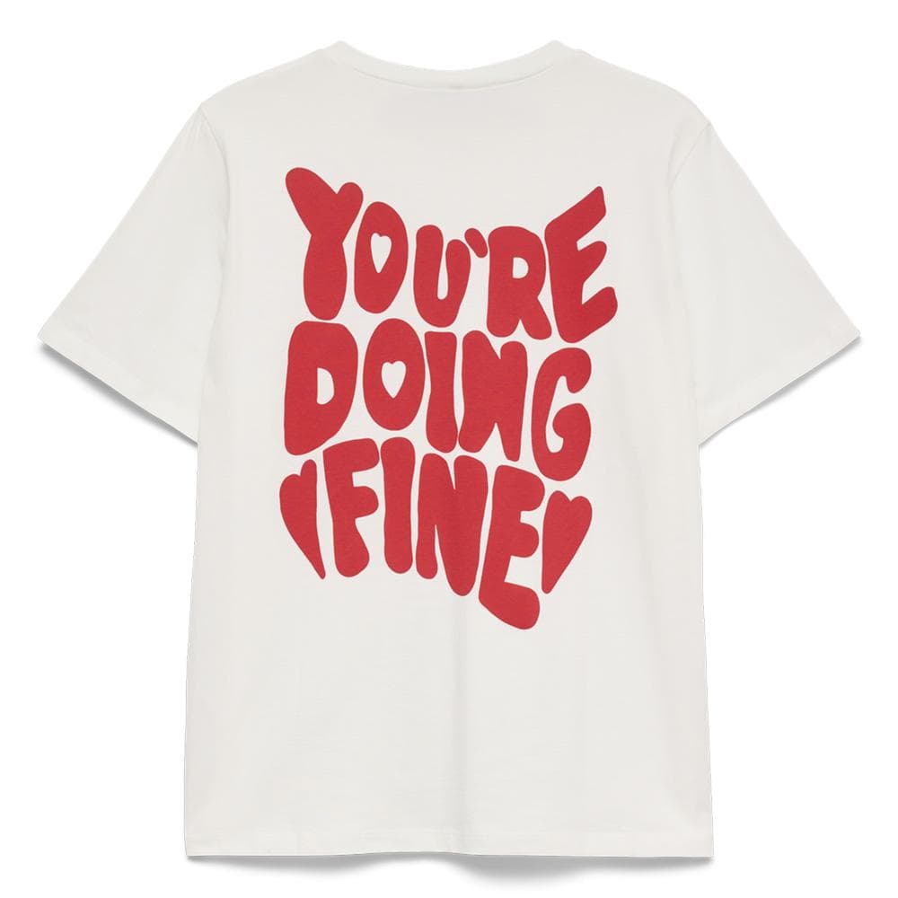 T-shirt Blanc Femme Vero Moda Emma 2