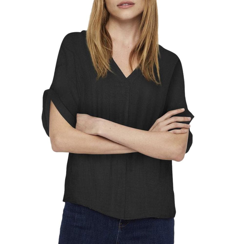 T-Shirt Noir Femme Vero Moda Mathilda 1
