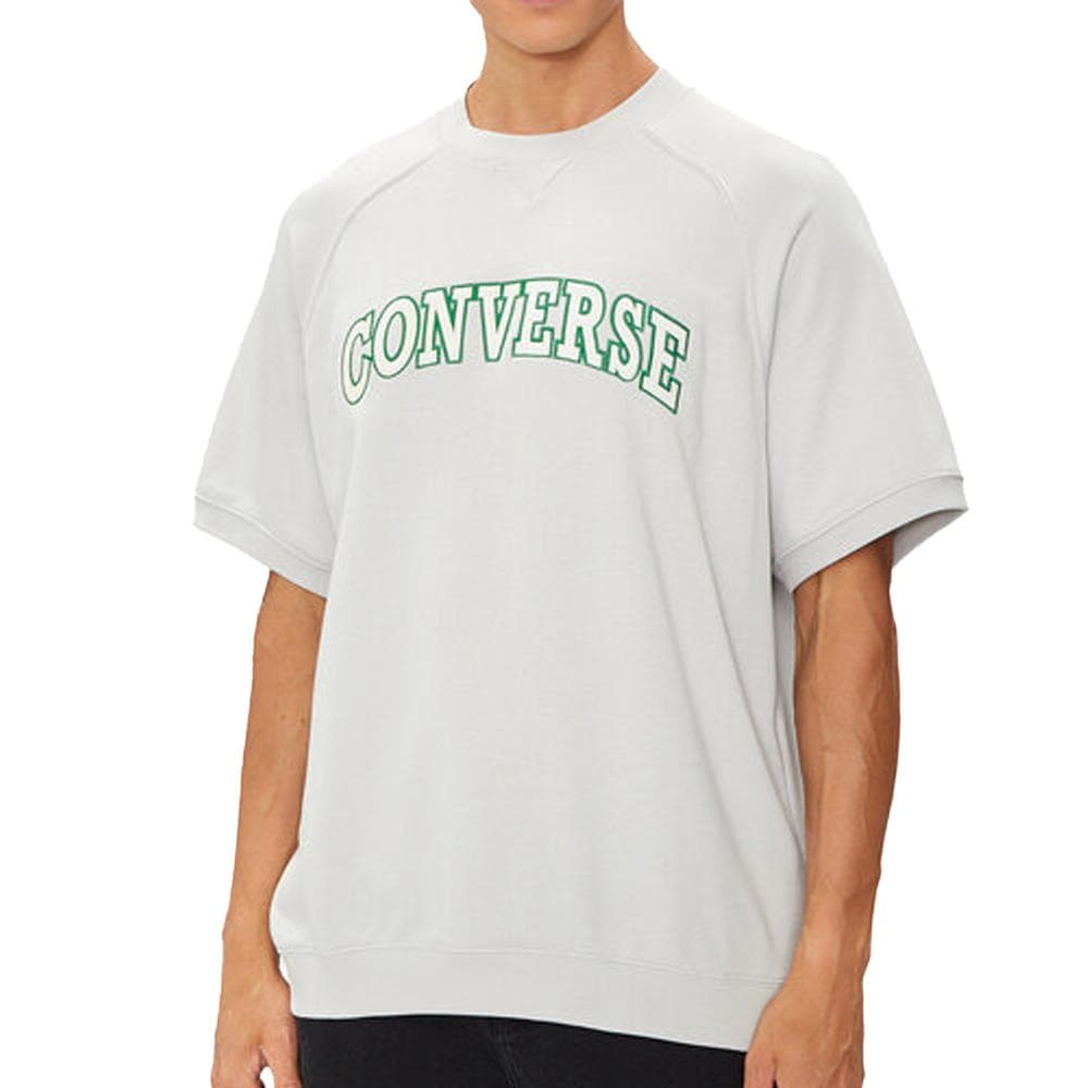 T-Shirt Gris/Vert Homme Converse Retro 1