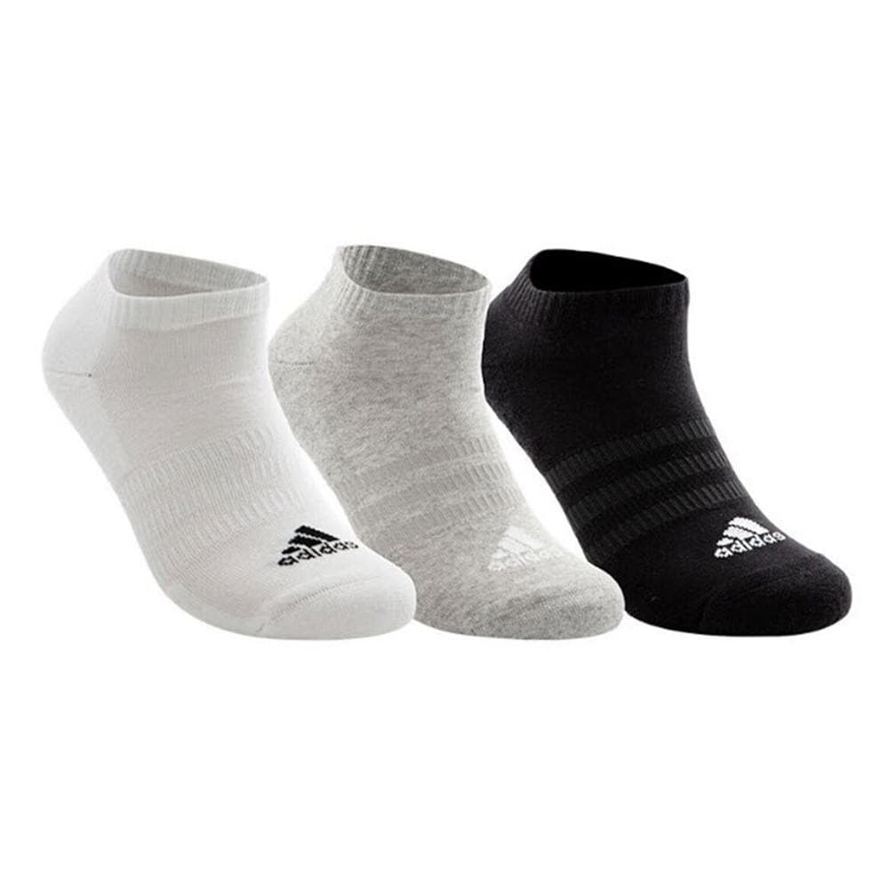 X3 Paires de Chaussettes Noir/Gris/Blanc Homme Adidas Low 1