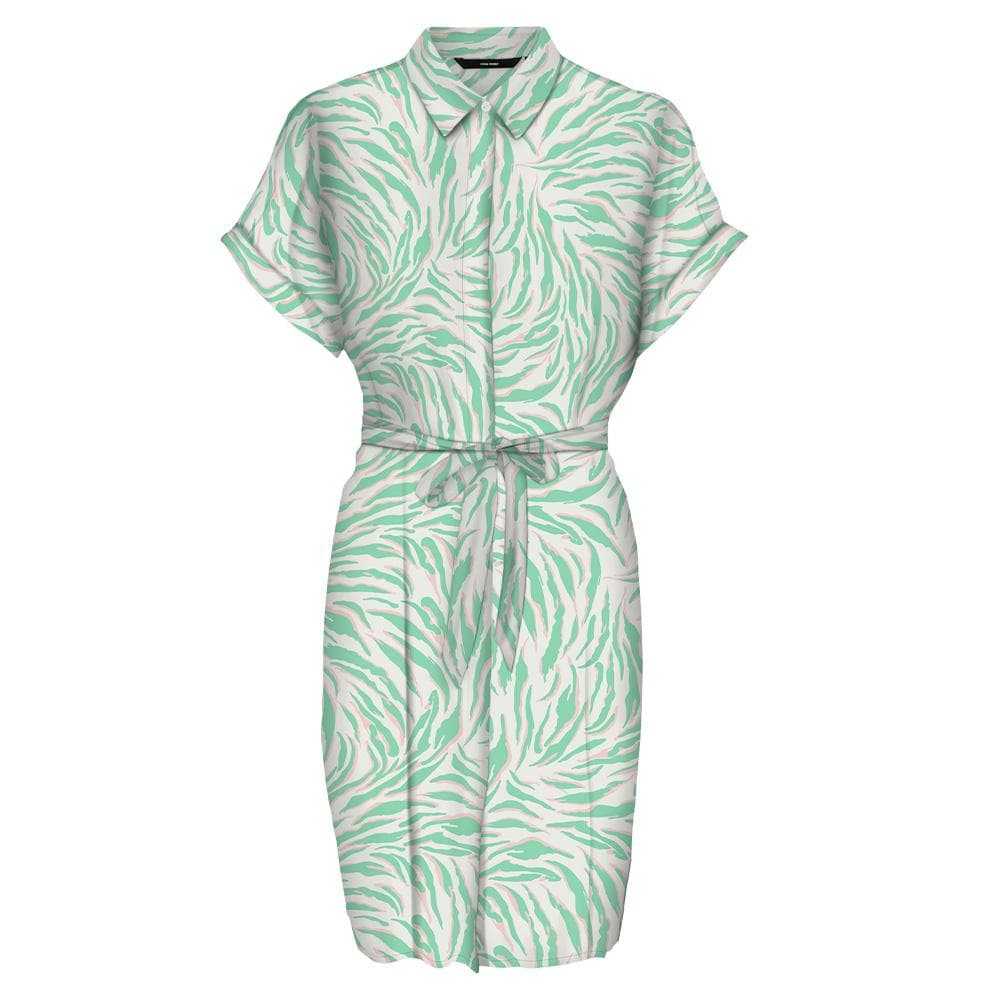 Robe Vert/Beige Femme Vero Moda Easy Joy 10302043 2