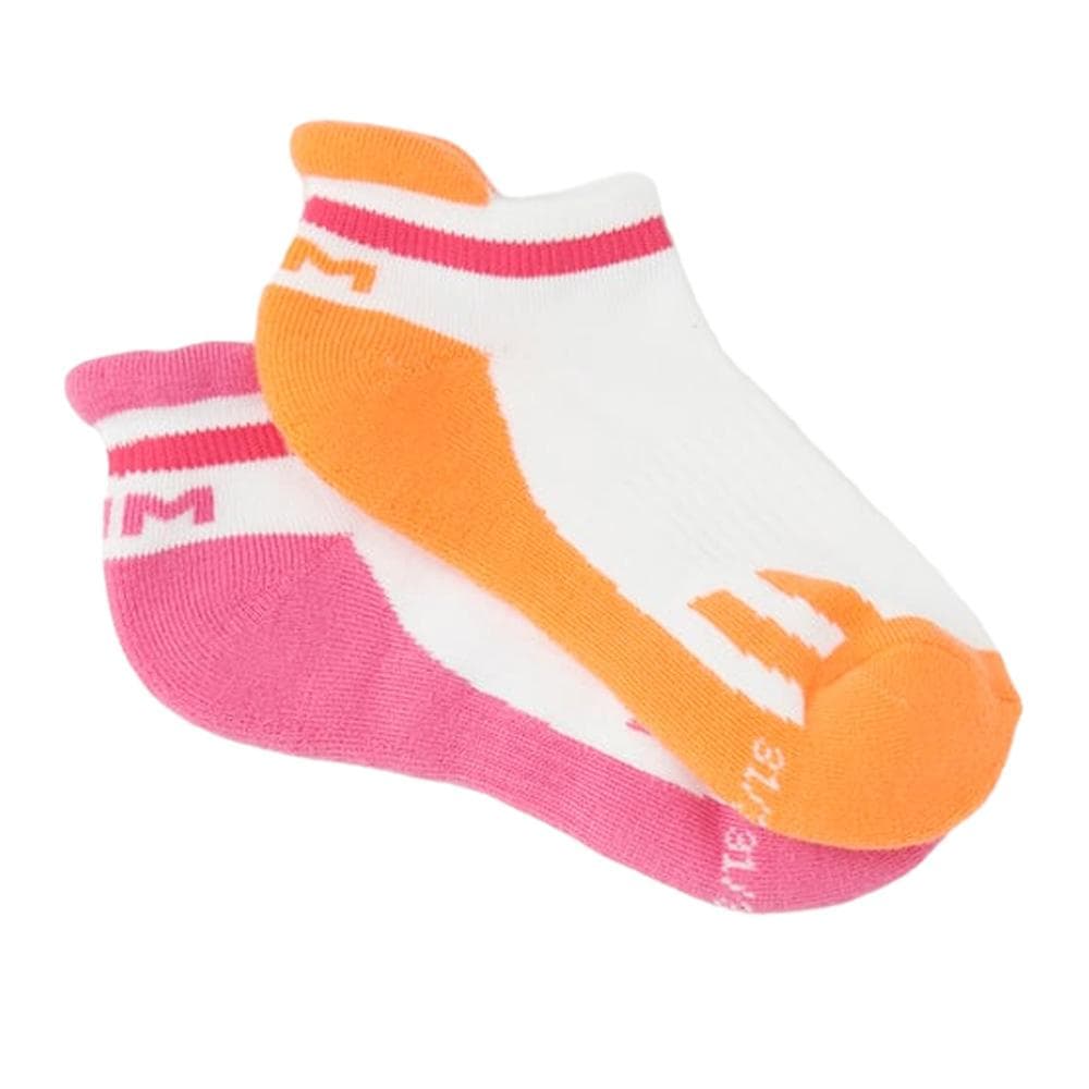 x2 Paires de Chaussettes Rose/Orange Fille Dim D0B47 1
