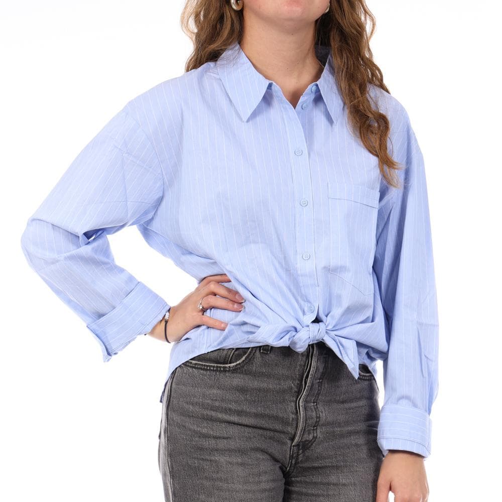 Chemise Bleu à Rayures Femme Vero Moda Diana 1