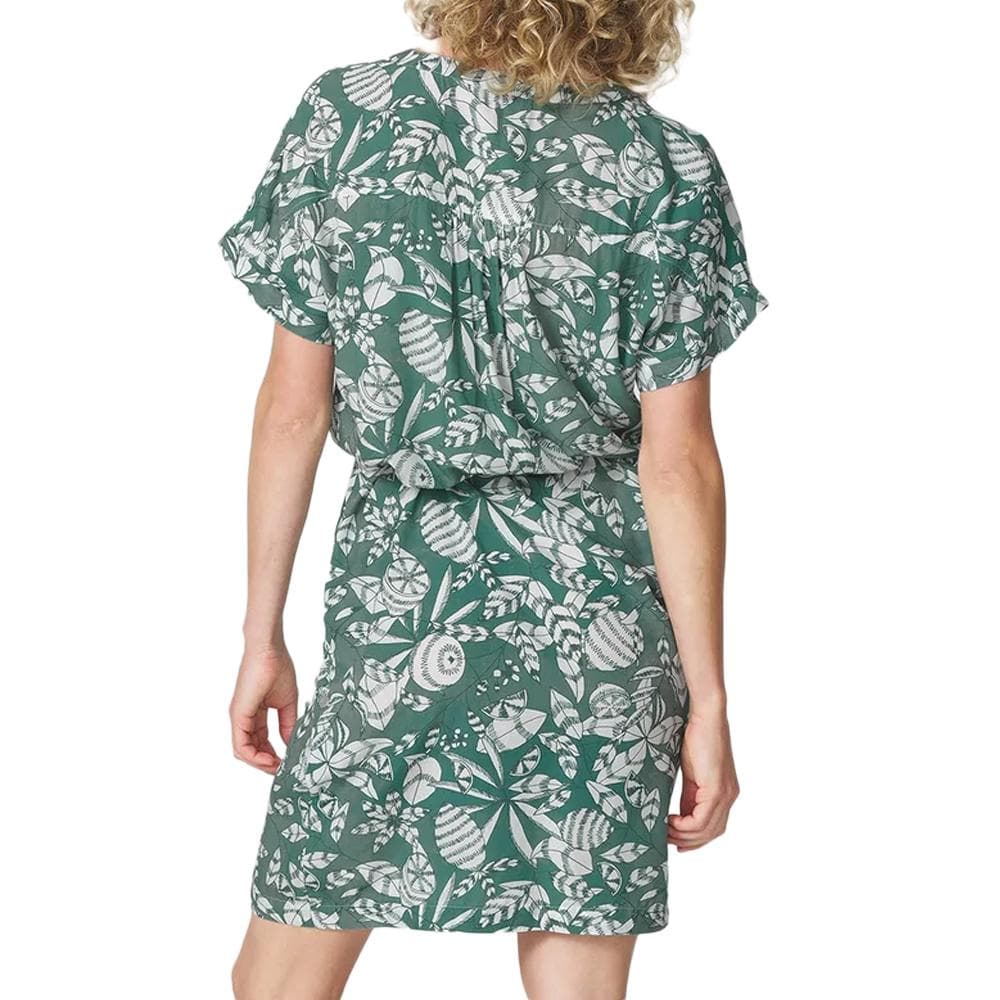 Robe Kaki à Fleurs Femme TBS JANIEROB 2