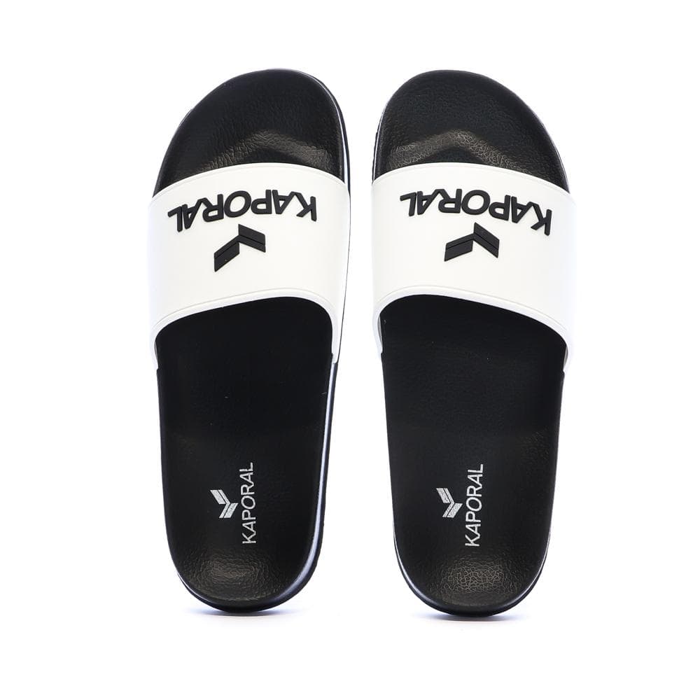 Claquettes Blanc/Noir Homme Kaporal Baporal 3
