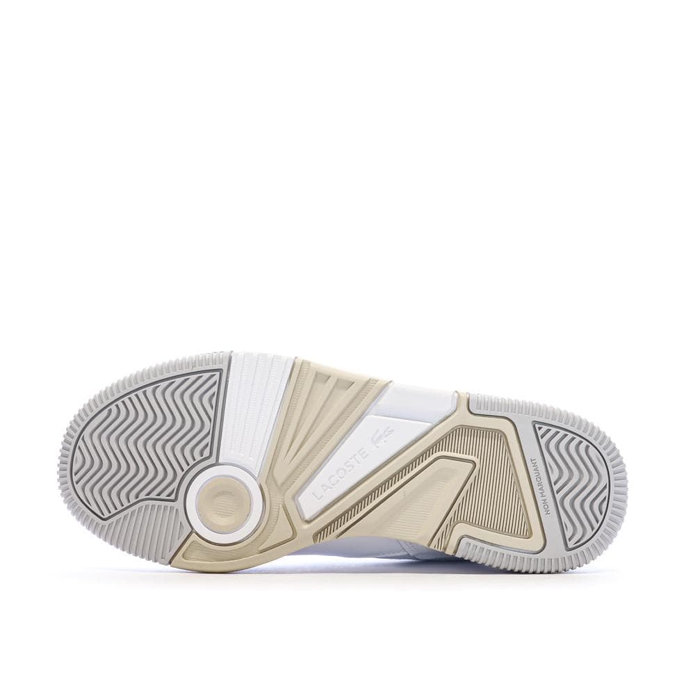 Baskets Blanc/Camel Femme Lacoste Lineshot 5