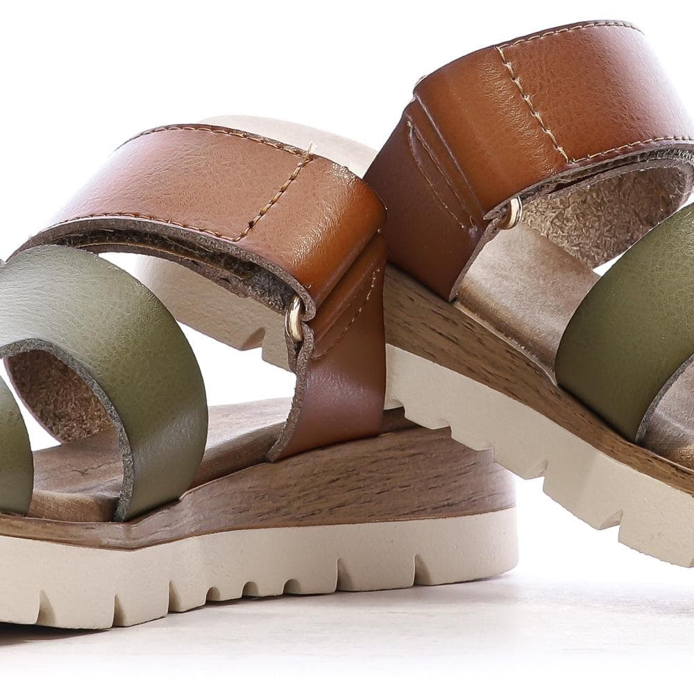 Sandales Kaki/Marron Femme Xti 144125 7