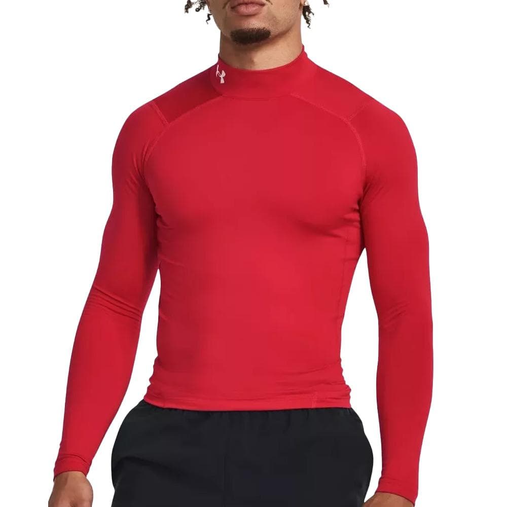 T-shirt Rouge Homme Under Armour Comp Mock 1
