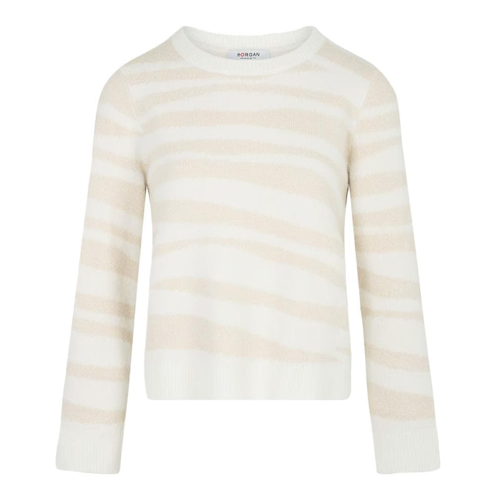 Pull Beige/Blanc Femme Morgan MTIGRA 3