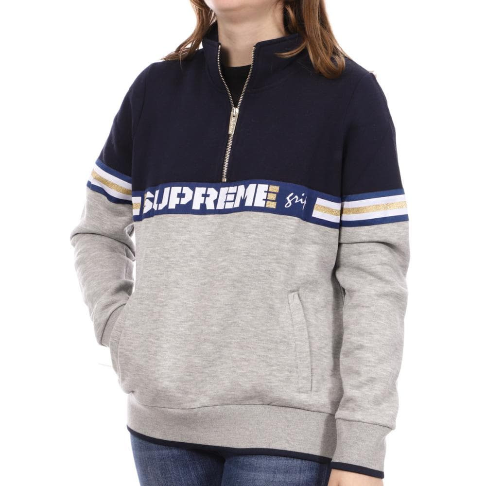 Sweat Bleu/Gris Femme Supreme Grip Brigit 1