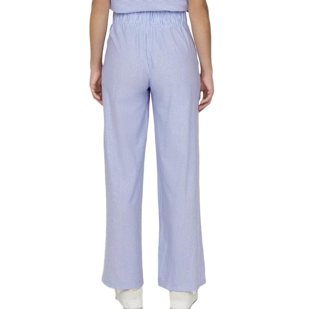 Pantalon Fluide Bleu/Blanc Femme JDY Nelli 2