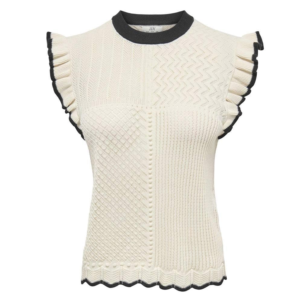 Pull en Maille Beige/Noir Femme JDY Violet 3