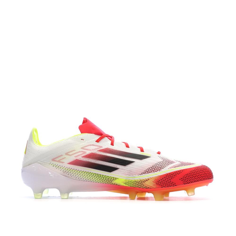 Chaussures de Foot Blanc/Rouge Adidas F50 Elite AG 2
