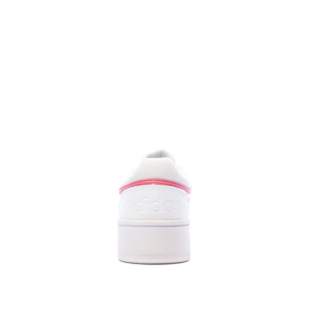 Baskets Blanches/Roses Femme Adidas Hoops 3.0 Bold 3