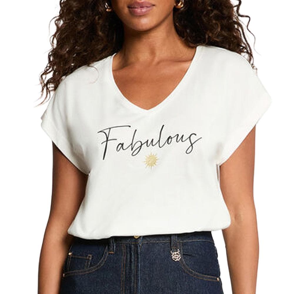 T-Shirt Blanc Femme Morgan DFABI 1