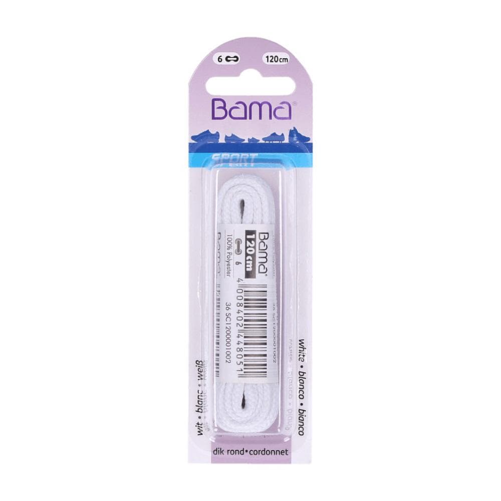 Lacets de sport rond Blanc Mixte 1