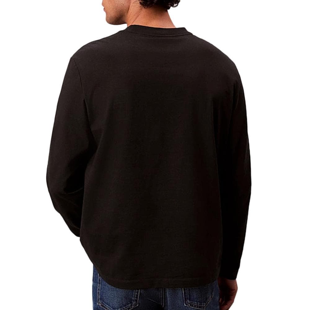 T-Shirt Manches Longues Noir Homme Calvin Klein Jeans Standard 2