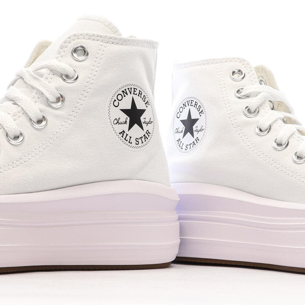 Baskets Blanches Femme Converse Chuck Taylor All Star Move 568498C 7
