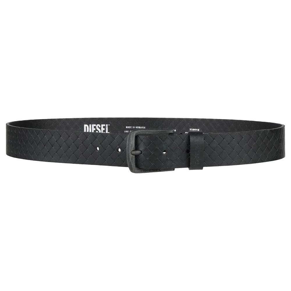 Ceinture Texturée Noir Homme Diesel Basic Belt - T 1