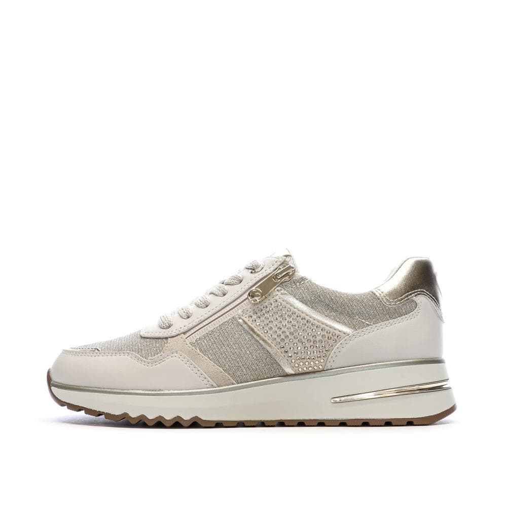 Baskets Gris Perle Femme Marco Tozzi Cream 1