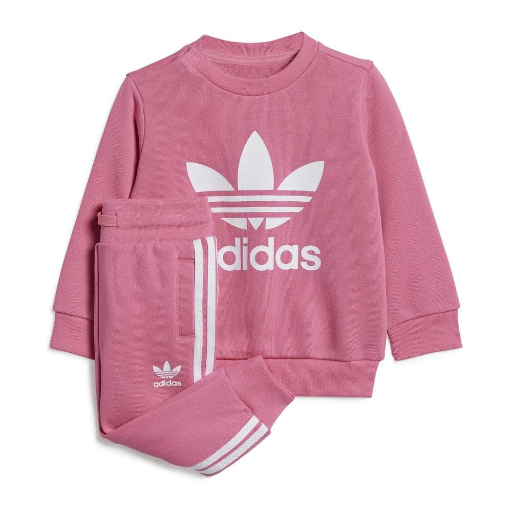Survêtement Rose Fille Adidas Crew Sweatshirt 1