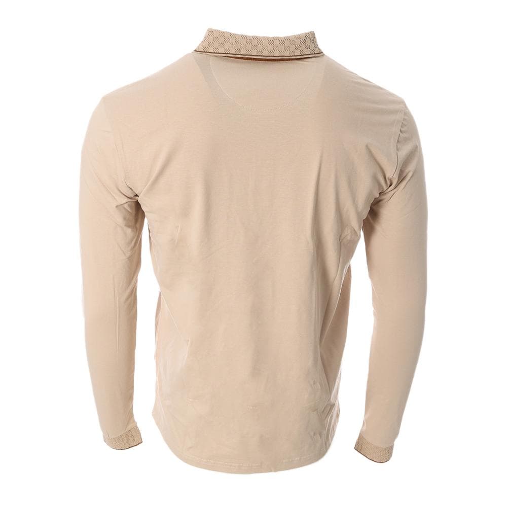T-shirt Manches Longues Beige/Camel Homme RMS26 91233 2