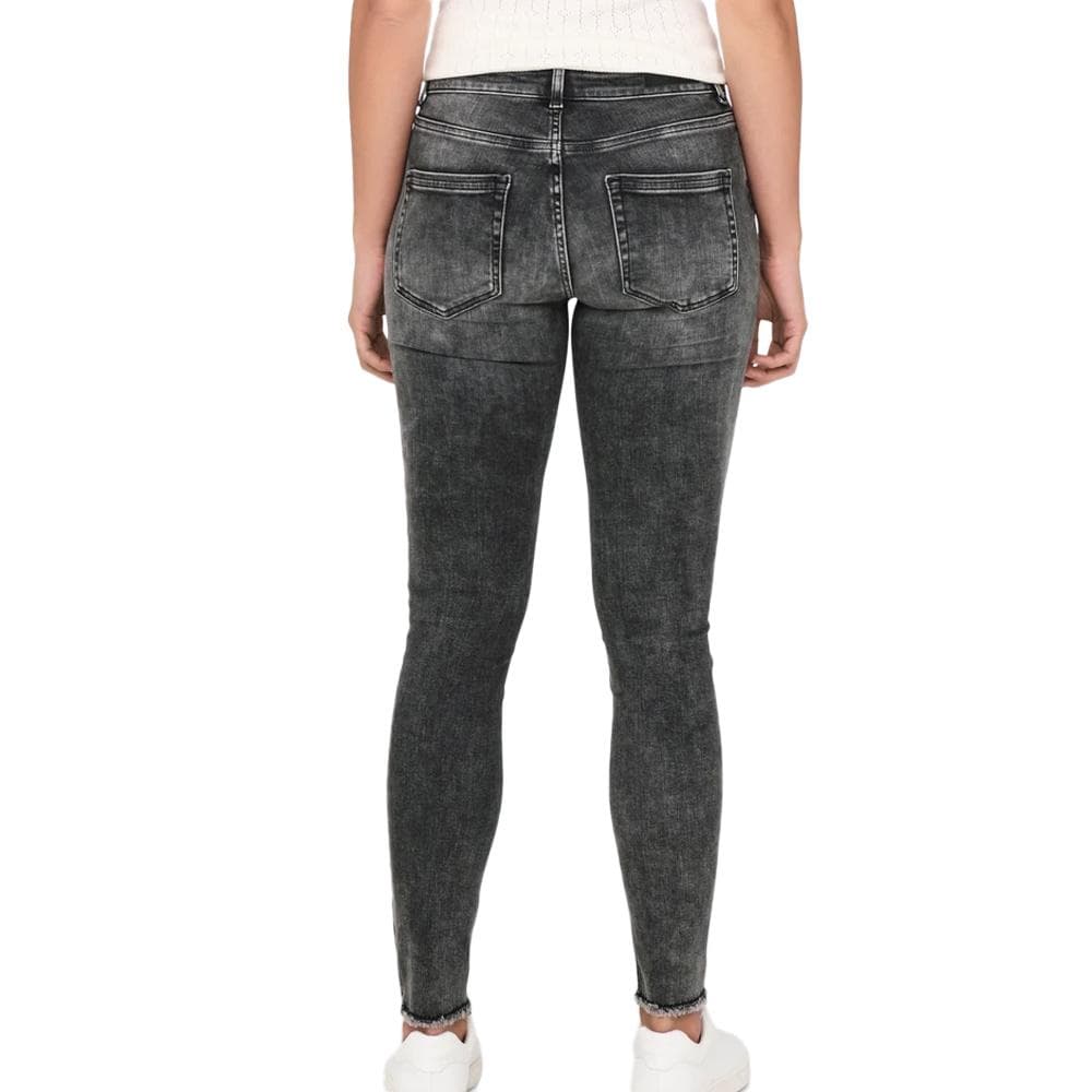 Jean Skinny Gris/Noir Femme Only Mid Ankle 2