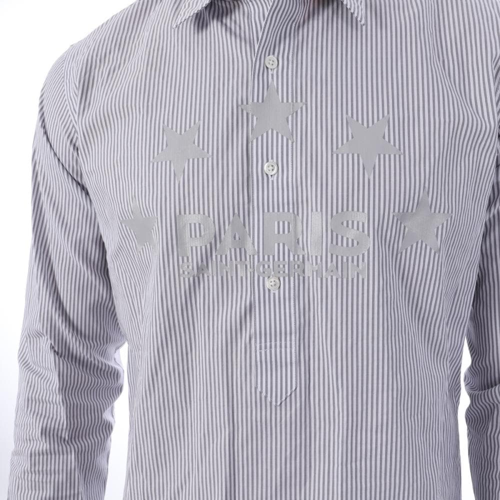 PSG Chemise à Rayures Gris Homme PSG 109 3