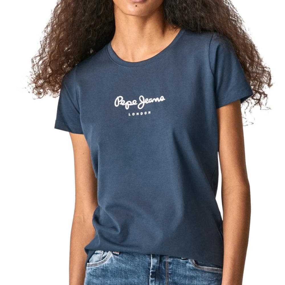 T-Shirt Gris/Bleu Femme Pepe jeans New Virginia 1