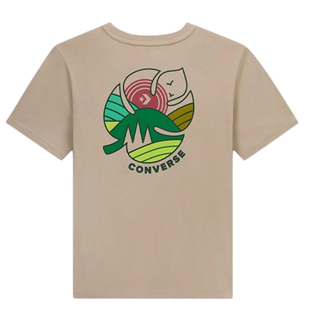 T-Shirt Beige Homme Converse Outdoor Leaf 2
